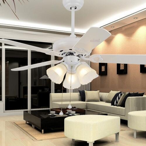 LED ceiling fans lamp 3 light Number of Blades 5 pcs 110-220V fan 42 Inch/108cm The wall switch Free Shooping