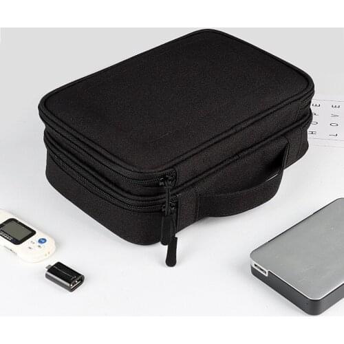 USB Cable Storage Bags Travel Digital Accessories Gadget Pouch iPad Earphone Charger Double Layer Cases Electronic Organizer Bag