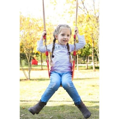 Colorful EVA Soft Plate U-shaped Swing Child Kids Outdoor Play Game Toy Swing Seat Lanyard Hanging Chair