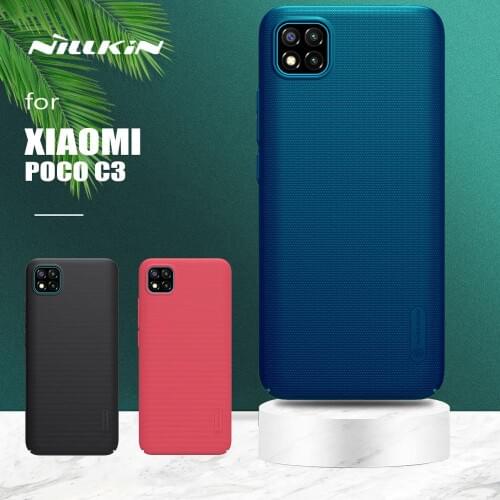 For Xiaomi Mi Poco C3 Case Nillkin Super Frosted Shield Ultra-Thin Hard PC Matte Back Cover for Xiaomi Poco Phone C3 Phone Case