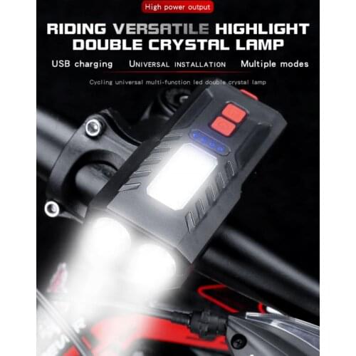 800LM 4000 MAH Bicycle Headlights Glow Blue Light Multifunctional Riding Flashlight Work Light Waterproof Tail Light