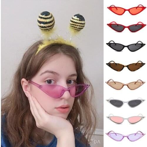 Vintage Sunglasses Women Cat Eye Retro Small Red Ladies Sunglasses Luxury Brand Designer Sun GlassesDriver Goggles Accessories