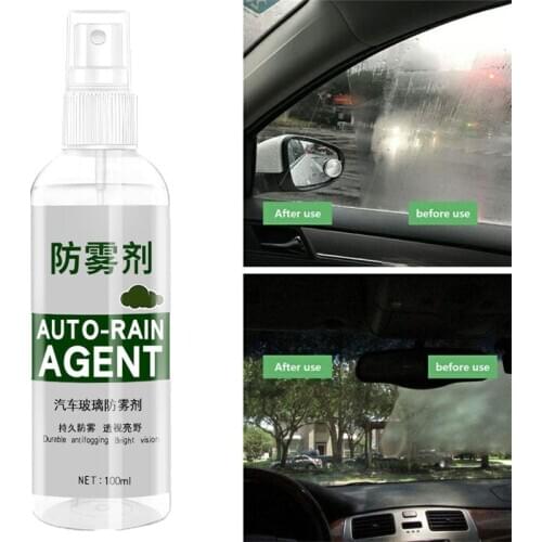 1PC 100ml Anti-fog Agent Waterproof Rainproof Anit-fog spray Car Window Glass Bathroom Cleaner Car Cleaning Car Accessories
