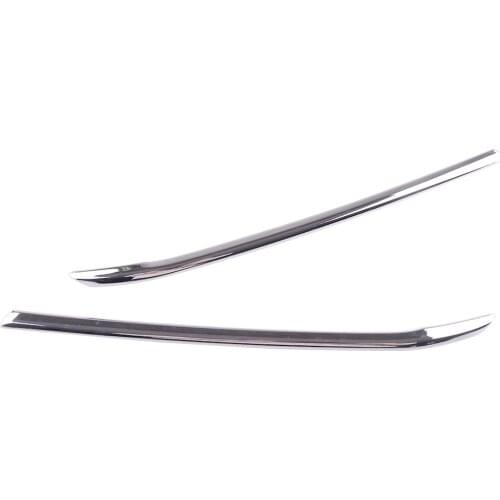 2Pcs/set Car ABS Chrome Front Left Right Grill Grille Trim Cover Strip Decoration Fit for Chevrolet Equinox 2018 2019 2020