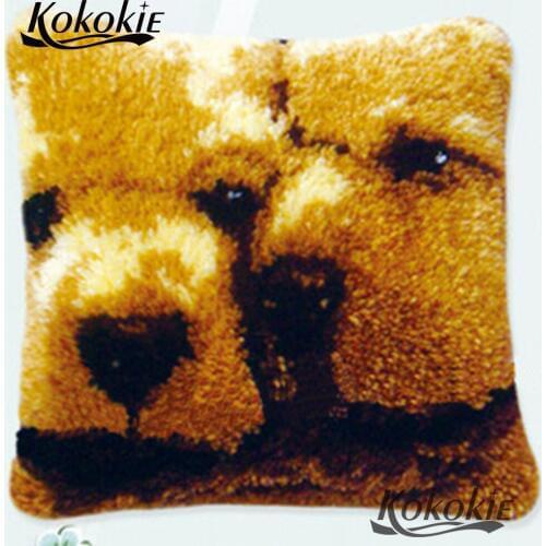 3d carpet Crocheting Rug Yarn embroider Needlework kits Cartoon cross stitch sets sale Threads embroidery Latch Hook Rug pillow