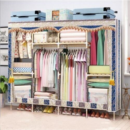 50 setes solid wood wardrobe easy assembled wardrobe length 205 cm