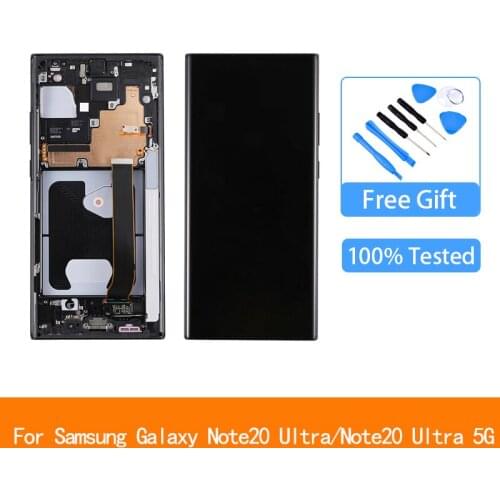 6.9'' ORIGINAL AMOLED For Samsung Galaxy Note 20 Ultra 5G N986F N986B LCD Display Touch Screen Digitizer Assembly