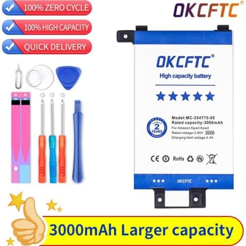 OKCFTC 3000mAh Battery 58-000049 MC-354775-05 For Amazon Kindle PaperWhite 2/3 KPW3 KPW2 Tab Tablet Ebook Accumulator