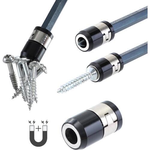 Bit Magnetizer Ring Removable Magnetic Driver For 1/4" 6.35mm Hex Screwdriver Electric Screwdriver Bit