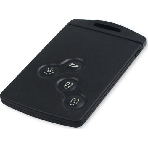 KEYYOU Car Key Card Fob Shell For Renault Megane 3 clio 4 Koleos Scenic laguna Remote Smart Key Card With Uncut Blank Blade