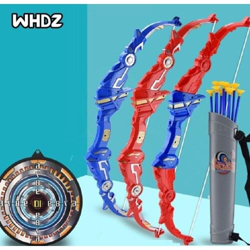 Child Boy Shooting Simulation Bow and Arrow Set Toy Foldable Parent-child Interaction Outdoor Role Playing Birthday Gift