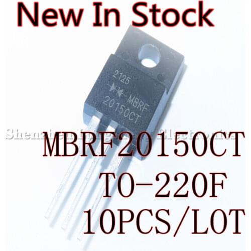 10PCS/LOT MBRF20150CT 20150 TO-220F 20A150V Schottky diode In Stock