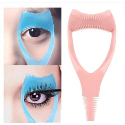 Eyelash Tools 3 in 1 Makeup Mascara Shield Guard Curler Applicator Comb Guide Card Makeup Tool Beauty Cosmetic Tool Dropship