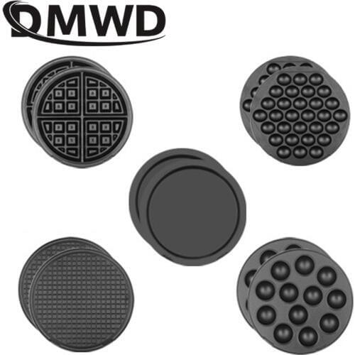 DMWD Multifunction Waffle Maker Baking tray Doughnut Ice Cream Cone Small balls Cupcake Pizza pan 9 Plates Optional