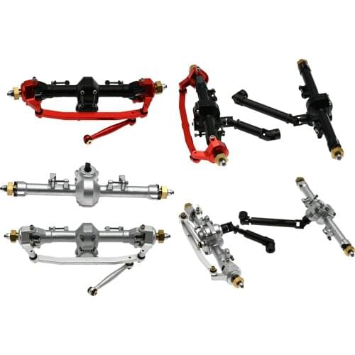 Upgrade Aluminum Front/Rear Axle Shaft Assembly for Axial SCX24 AXI00002 AXI90081 1/24 RC Off-Road Crawler Car