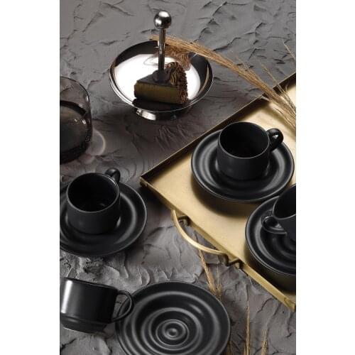 Turkish Coffee Cups 6 Pcs 4 Colors Options 90cc Saucers Serving Set Porcelain Coffee Mugs Best For Home Decor Demistasse Set