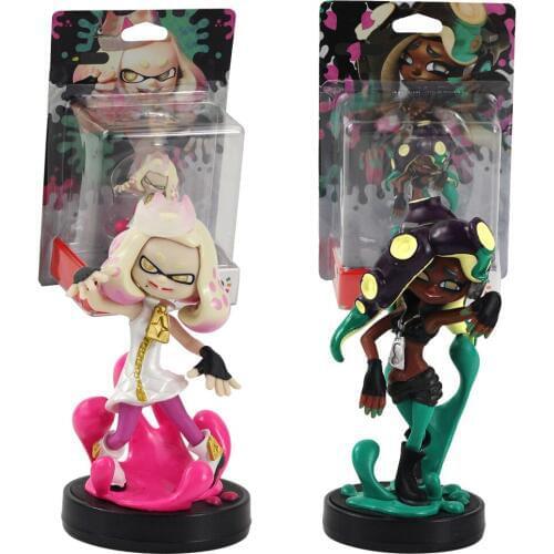 New Anime Shooting Game Jet Warrior Figure Toys 11cm Octoling Girl Switch Marina Iida Action Doll Toy