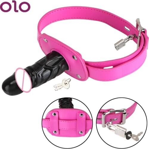 OLO Flirt Oral Dildo SM Bondage Restraints Open Mouth Gag Penis Gag Plug Sex Products For Couples Adult Games