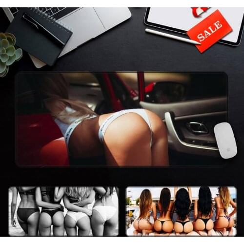 Sexy ass Underwear Bikini Woman girl Gaming Player desk laptop Computer Gaming Mousepad Anti-slip Natural Rubber Gaming MouseMat