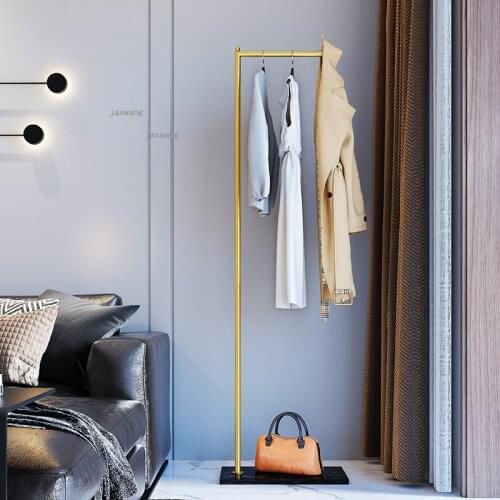 Nordic Cloakroom Bedroom Floor Coat Racks Simple Modern Living Room Clothing Store Bag Rack Household Furniture Corner Hangers