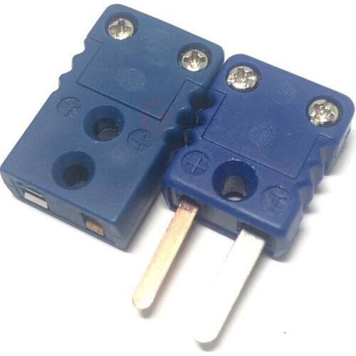 T-Type Flat Pin Miniature Male and Female Thermocouple Connector