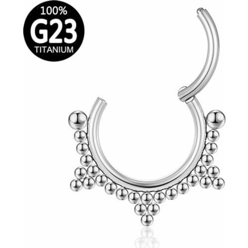 G23 Titanium Nose Ring for Women Jewelry bead ring Belly Button Ring Gold nose ring men Piercing Nariz Ombligo Earring Wholesale