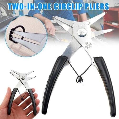 Internal And External Circlip Pliers Retaining Ring Pliers Two-In-One Dual-Use Retaining Ring Pliers For Repair Tool MAZI888
