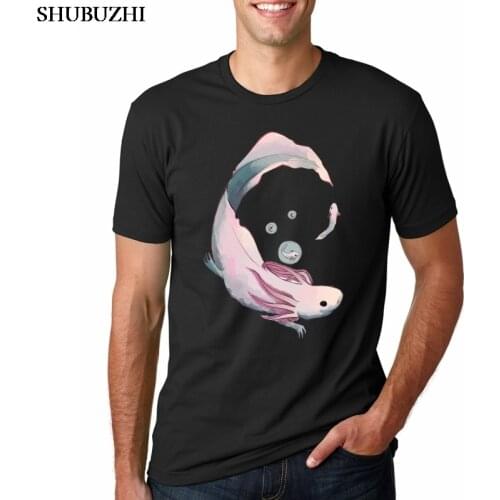 High Quality Summer Cool Mens T-Shirt Comfortable Men Tee Shirt Funny Male Tops Axolotl Plus Size Male T