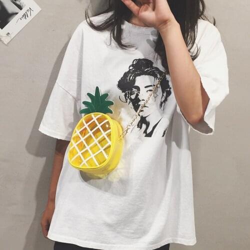 Pineapple Bag Female 2021 New Jelly Bag Transparent Messenger Bag Summer Shoulder Bag Crossbody Bags for Women Mini Bags