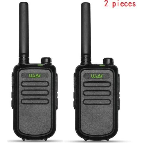 1/2 Pcs WLN KD-C10 Mini Walkie Talkie Two-way Car Radio Station 16-channel UHF 400-470MHz Suitable for Adults and Children 3km