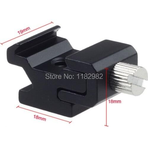 2PCS Hot Sale Adjustable Camera Flash Hot Shoe Mount Adapter w 1/4 Thread/Screw Hole New 600EX-RT/580EX II/580EX/430EX II