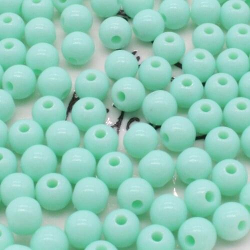 200Pcs 6mm Acrylic Round Ball Spacer Beads For Jewelry Making DIY Jewelry Accessories