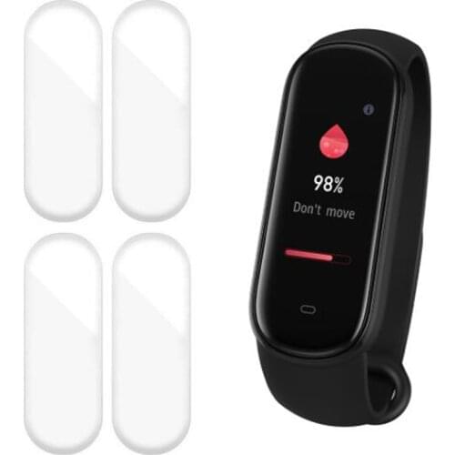 5pcs TPU Soft Smartband LCD Protective Film Guard For Amazfit Band 5 Band5 Smart Bracelet Wristband Full Screen Protector Cover