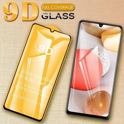 9D Film For Samsung Galaxy A22 A72 A52 A32 A02 A02s A12 A52s A03s A42 5G Full Cover Screen Protector Tempered Glass