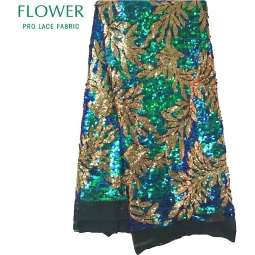 African Lace Guipure Fabric 2020 African Dress Sequined Cord Wedding Lace Applique Nigerian Embroidered Fabric India For Clothes