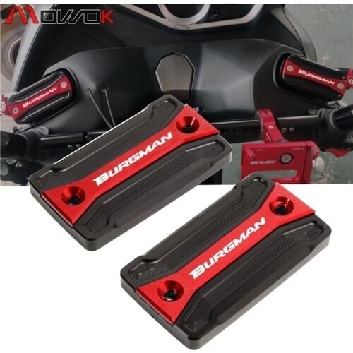 For Suzuki Burgman 650 Burgman 650/AN650 2016-2020 Motorcycle CNC Aluminum Brake Fluid Fuel Reservoir Tank Cover Cap