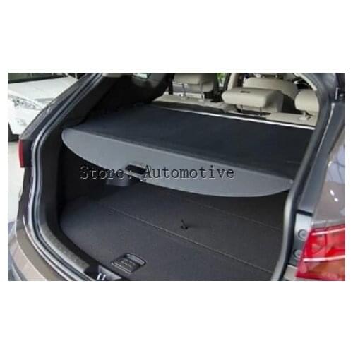 Car Rear Trunk Security Shield Cargo Cover For HYUNDAI Santa Fe 2017.2018 High Qualit Black Beige Auto Accessories