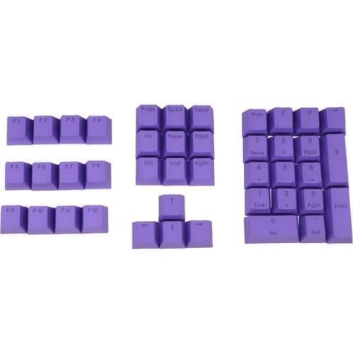 D08B 42pcs Colorful PBT Keycaps OEM Profile DYE-SUB Keycap For MX Switch Mechanical Keyboard Numeric Area and Arrow Key