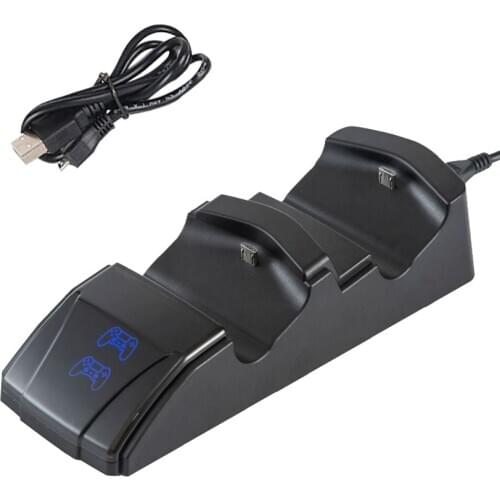 For PS4 Game Controller Joystick Handle USB Charger Dual USB Fast Charging Dock Station For Playstation 4 PS4 Slim/Pro