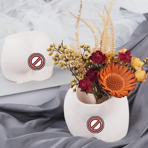 Sexy Art Ass Flower Pot Clay Silicone Mold DIY Craft Vase Pen Holder Table Storage Box Mirror Epoxy Resin Mold Concrete Molds