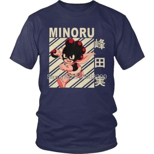 Hero My Academia Minoru Mineta T-shirt Mens Novelty T Shirt Short Sleeve Cotton Japan Manga Anime Tshirt Urban Tee Tops Merch