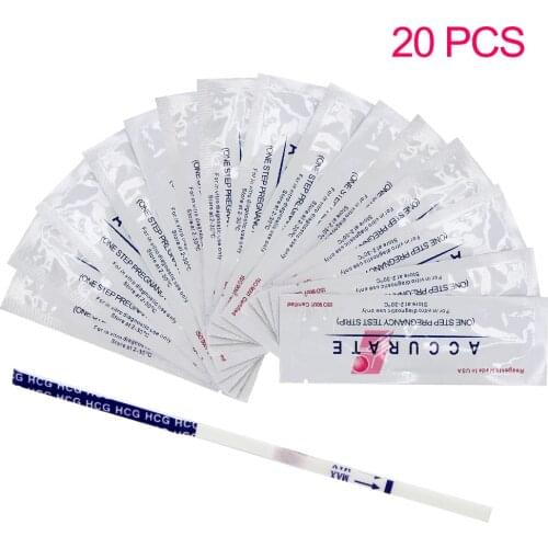 HCG Pregnant Stick Pregnancy Predictor Test Strip Quick Rapid Reliable Pregnancy Test Lot First Response Over 99% Accuracy 20Pcs