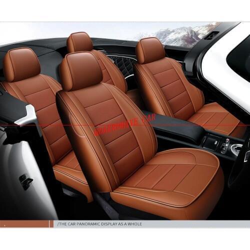 QDAEROHIVE automovil leather car seat cover for toyota solaris RAV4 skoda rapid bmw e46 Land Cruiser Prado 150 kia ford honda