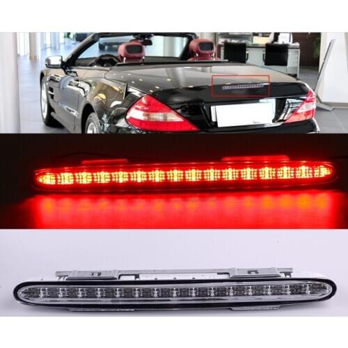 2 Pin Rear High Level 16pcs LED Third 3RD Stop Brake Light Lamp Fit For Mercedes-Benz SL R230 2001 2002 2003-2012 2308200856