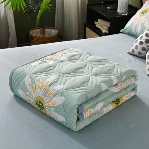 Summer Washed Cotton Summer Cool Quilt Air-Conditioning Quilt Summer Thin Single Double Quilt Can Be Washed