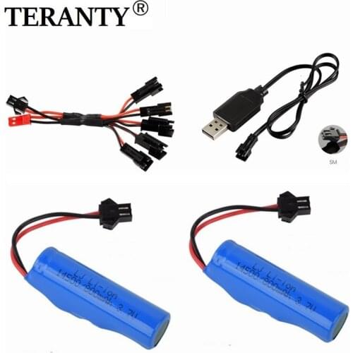 For JJRC C2 D828 RC Car Parts 14500 3.7v 800mah Lipo Battery with USB For RC Stunt Dump Car Battery Toys Accessories