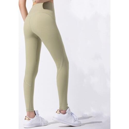 2021 Autumn New Anti-Curling High Waist Yoga Pants High Elastic Peach Hip Sports Fitness Pants Tight Abdomen Trousers For Women