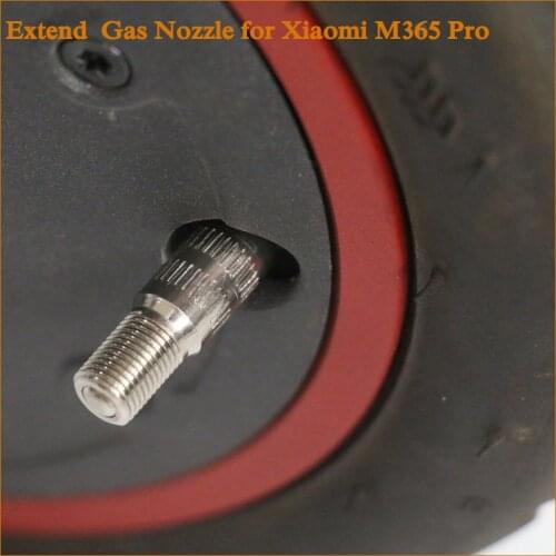 Front Wheel Inflation Valve Motor Inflation Extension Nozzle for Xiaomi Mijia M365 Pro Electric Scooter Accessories Repair Part