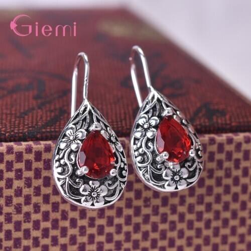 Promotion 925 sterling Silver Fashion Water Drop Earring Shiny CZ Diamond Crystal Jewelry Allergy Free Wholesale