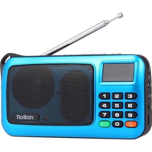 Rolton radio FM Digital Radio Portable USB Wired Computer Speaker HiFi Stereo Receiver radio Support TF Music Play